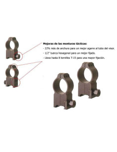 Juego de Anillas WARNE Tactical 1" [Fijas] - Altas 2