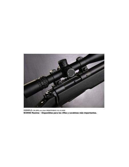 Juego de Anillas WARNE Tactical 1" [Fijas] - Extra Altas