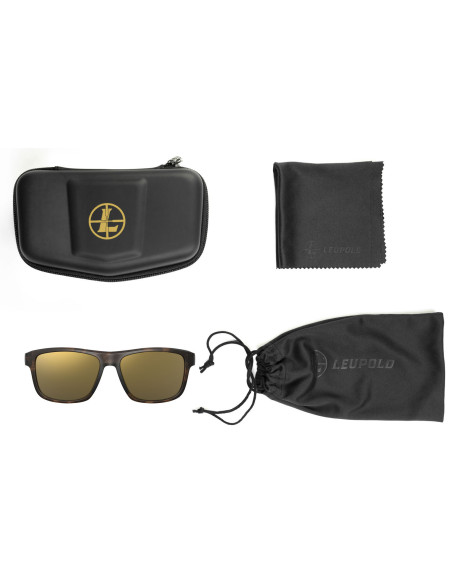 Gafas LEUPOLD KATMAI - montura tortuga mate / lente espejo bronce
