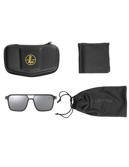 Gafas LEUPOLD BRIDGER - montura negra / lente gris claro brillo