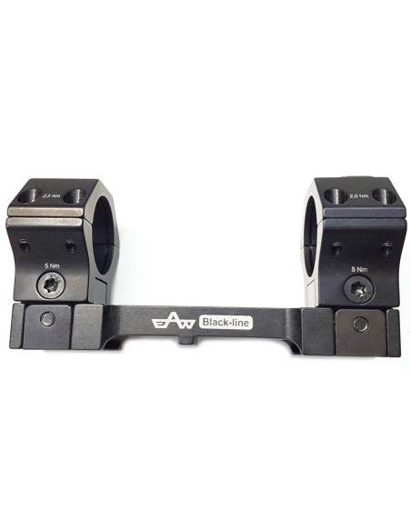 Montura APEL Táctica Black-line 20 MOA para Picatinny - 30mm. altas BH23