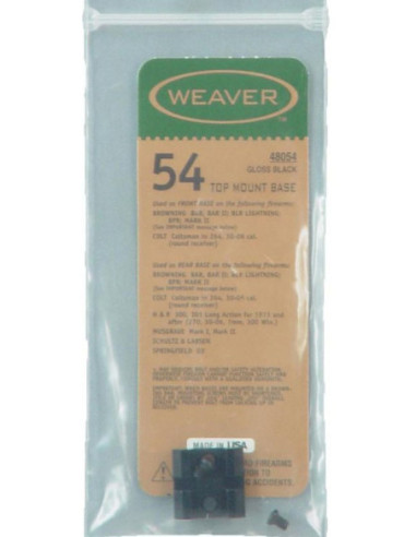 Base delantera/trasera WEAVER Top Mount 54 -...